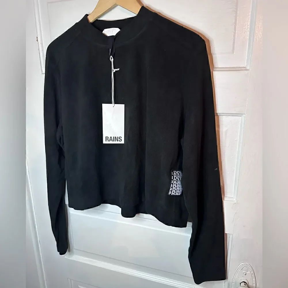 NWTs Rains Fleece Crop Sweatshirt Size Large